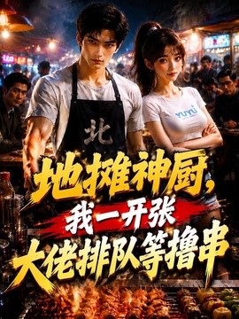 地摊神厨，我一开张大佬排队等撸串海报